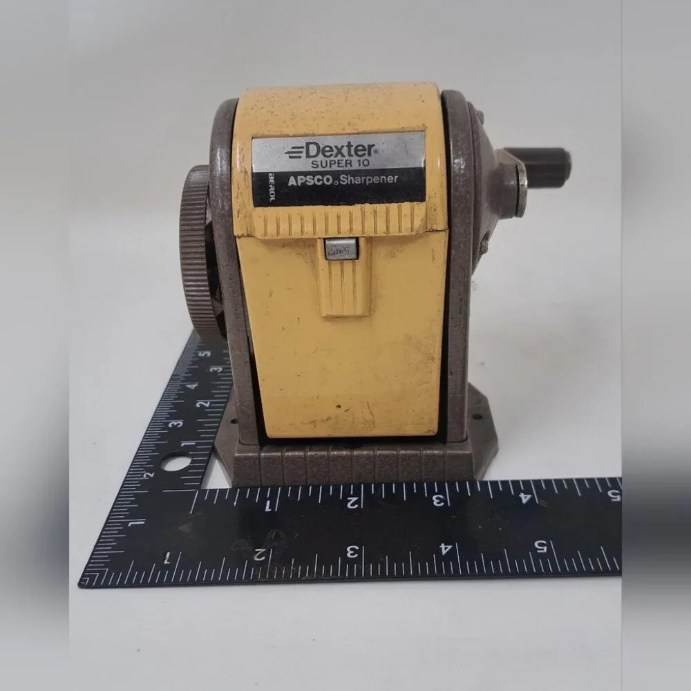 Apsco Pencil Sharpener Dexter Super 10 Vintage 80s 90s - Picture 8 of 10